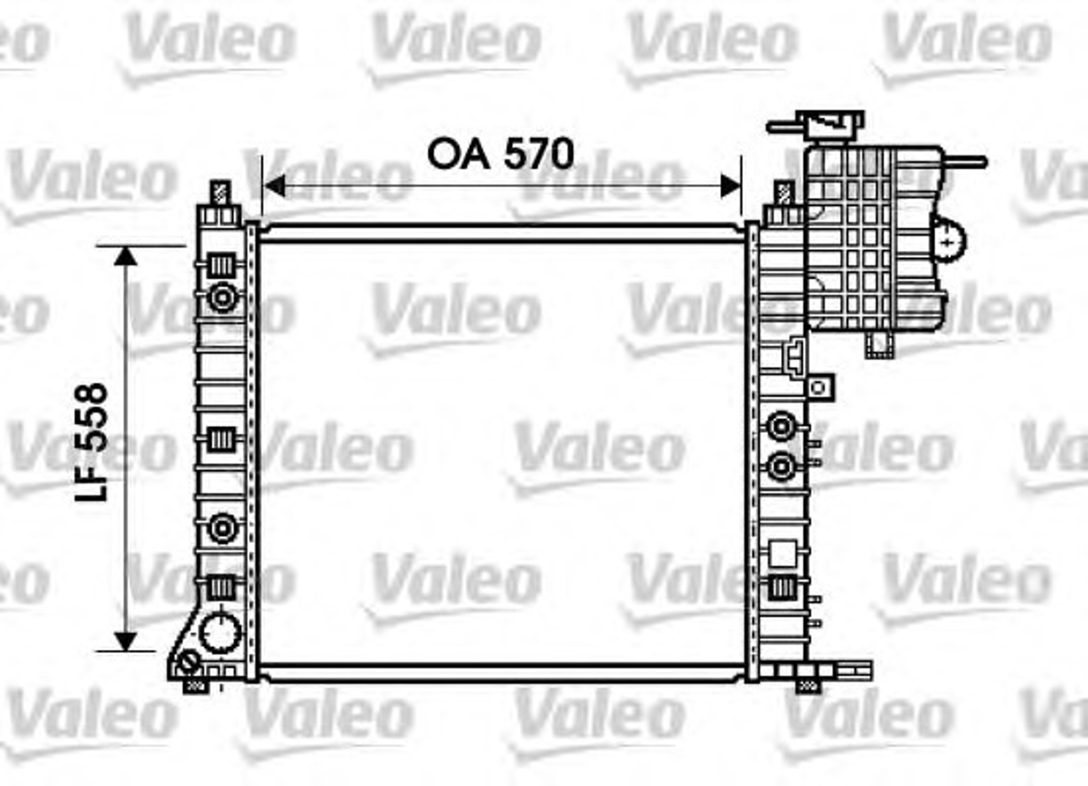 Радиатор системы охлаждения VALEO 734806