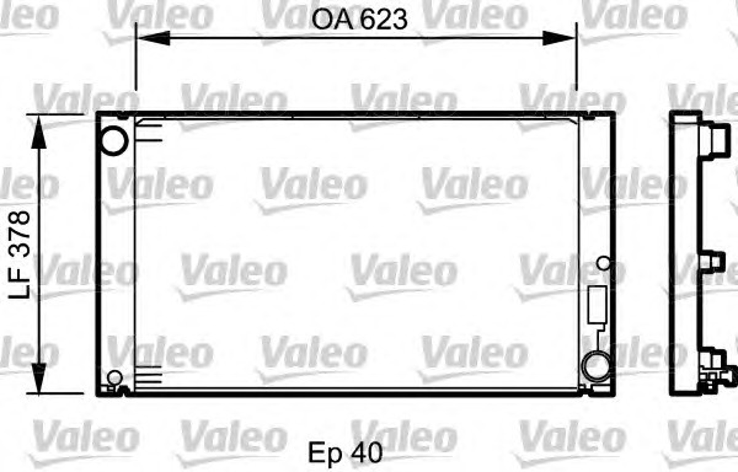 Радиатор системы охлаждения VALEO 735034