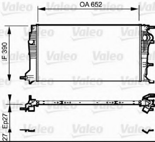 Радиатор охлаждения двигателя VALEO 735182