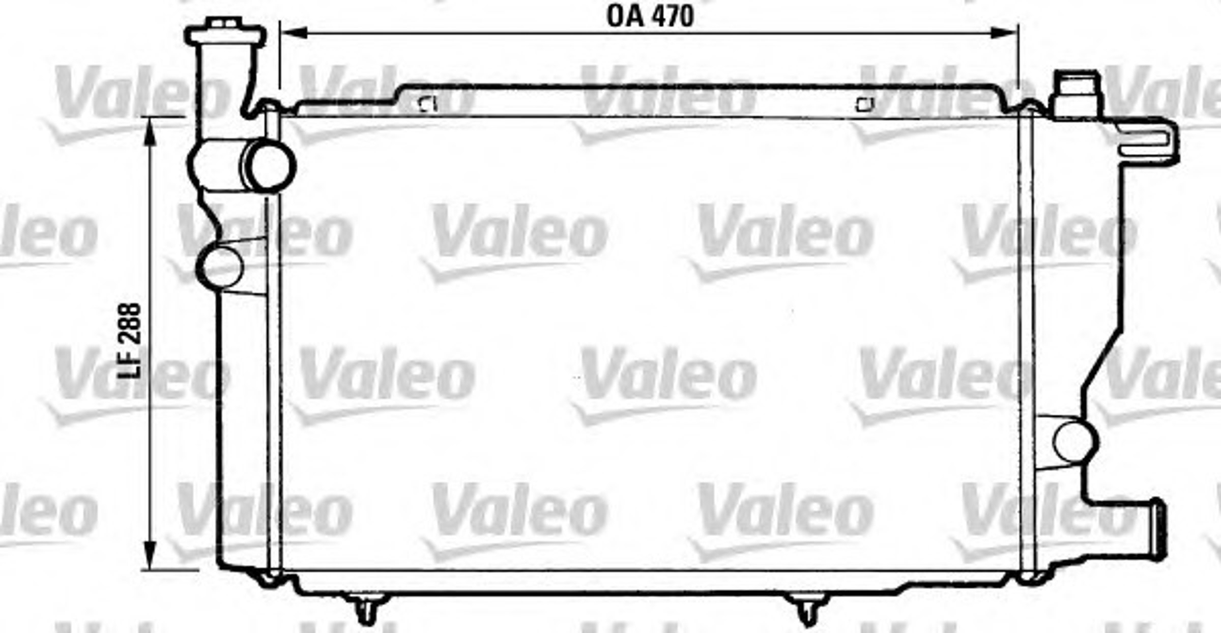 Радиатор системы охлаждения VALEO 810892