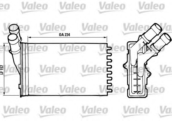 Теплообменник отопление салона VALEO 812005