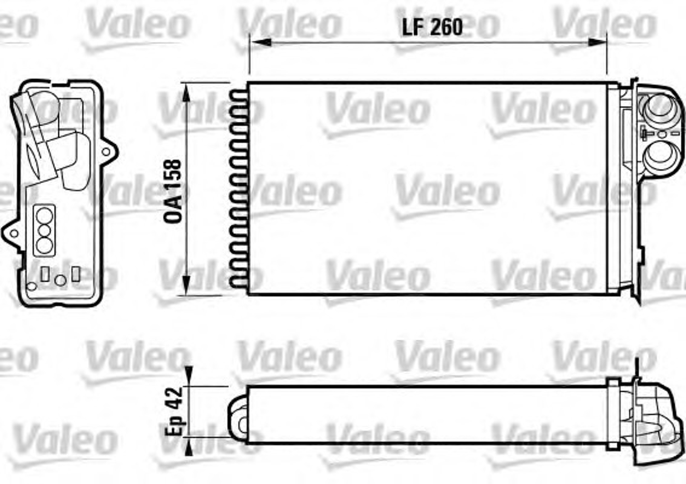 Радиатор отопителя VALEO 812161