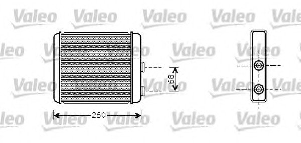 Теплообменник отопление салона VALEO 812285