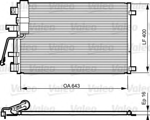 Конденсатор кондиционера VALEO 814010