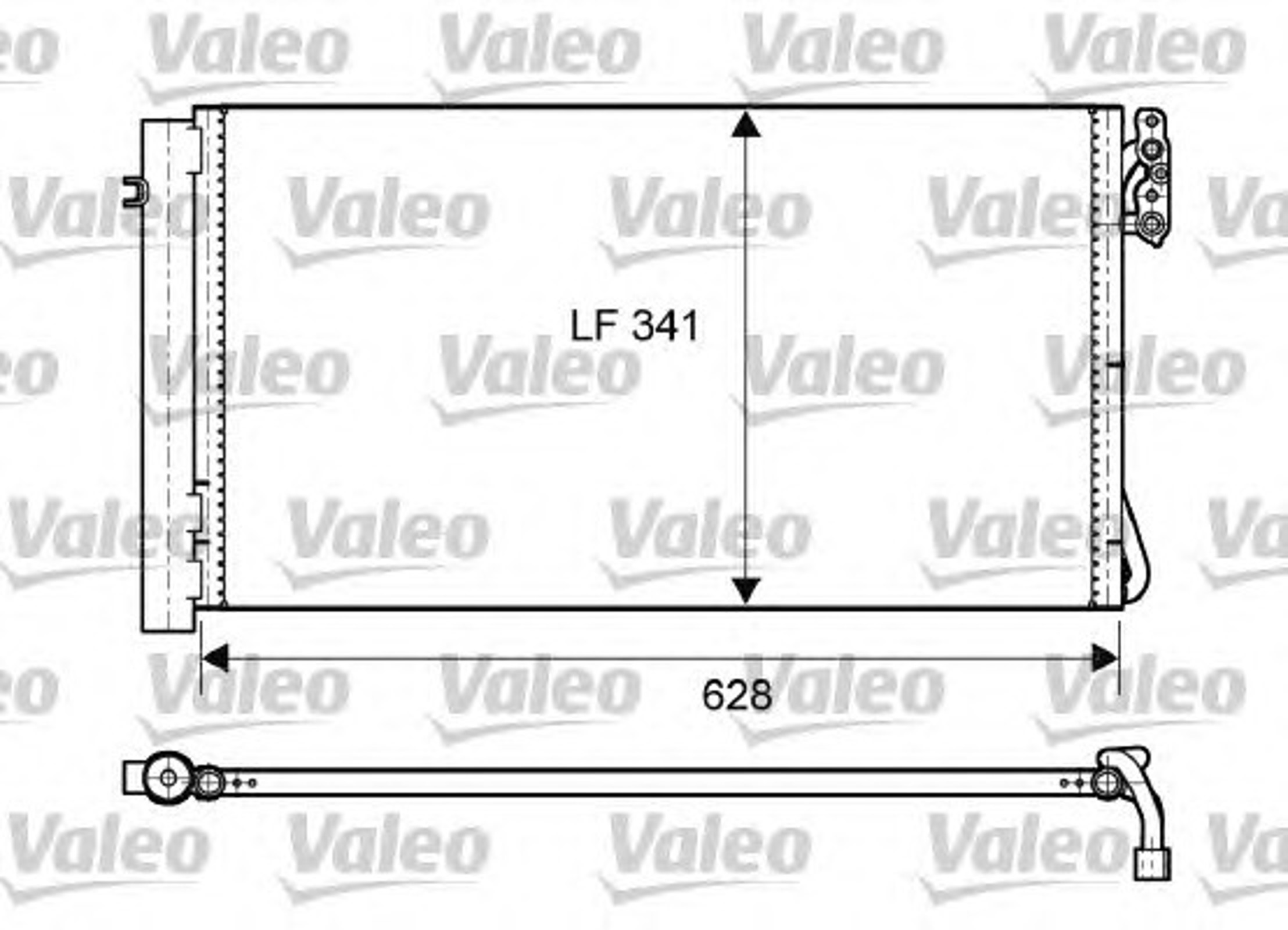 Радиатор кондиционера VALEO 814012