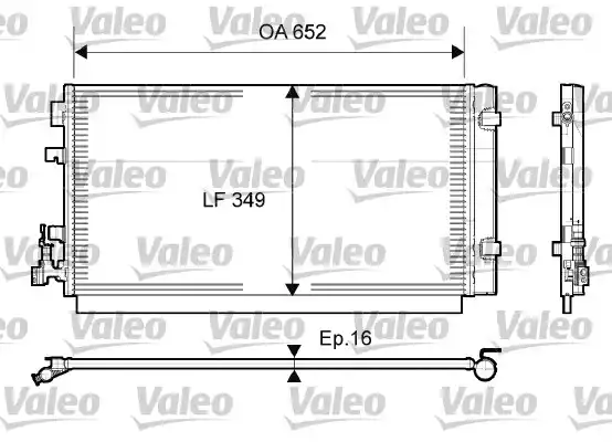 Конденсатор кондиционера VALEO 814094