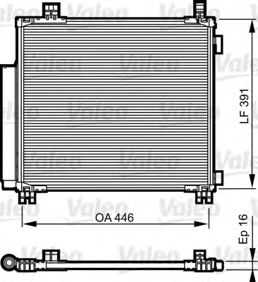 Конденсатор кондиционера VALEO 814220