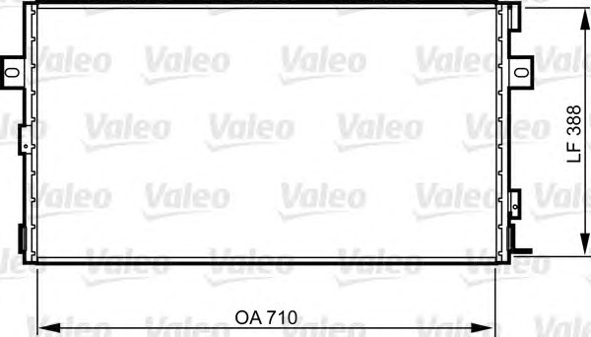 Радиатор кондиционера VALEO 814290