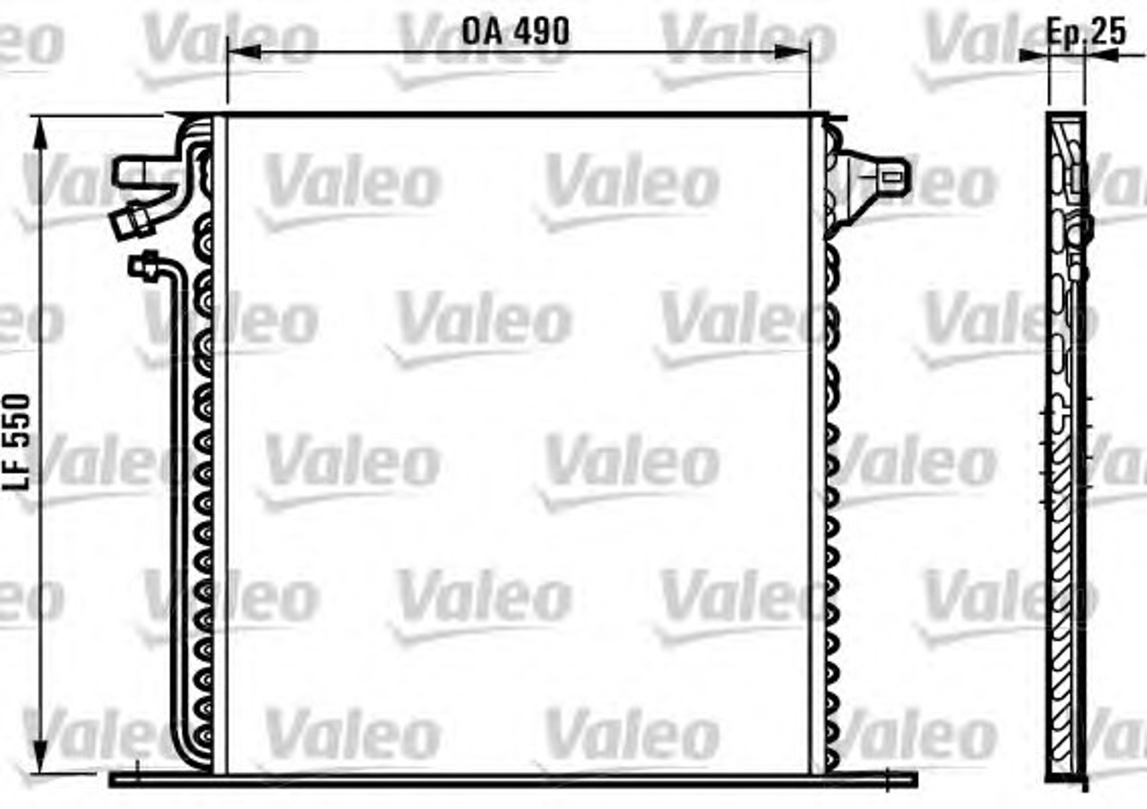 Конденсатор кондиционера VALEO 817011