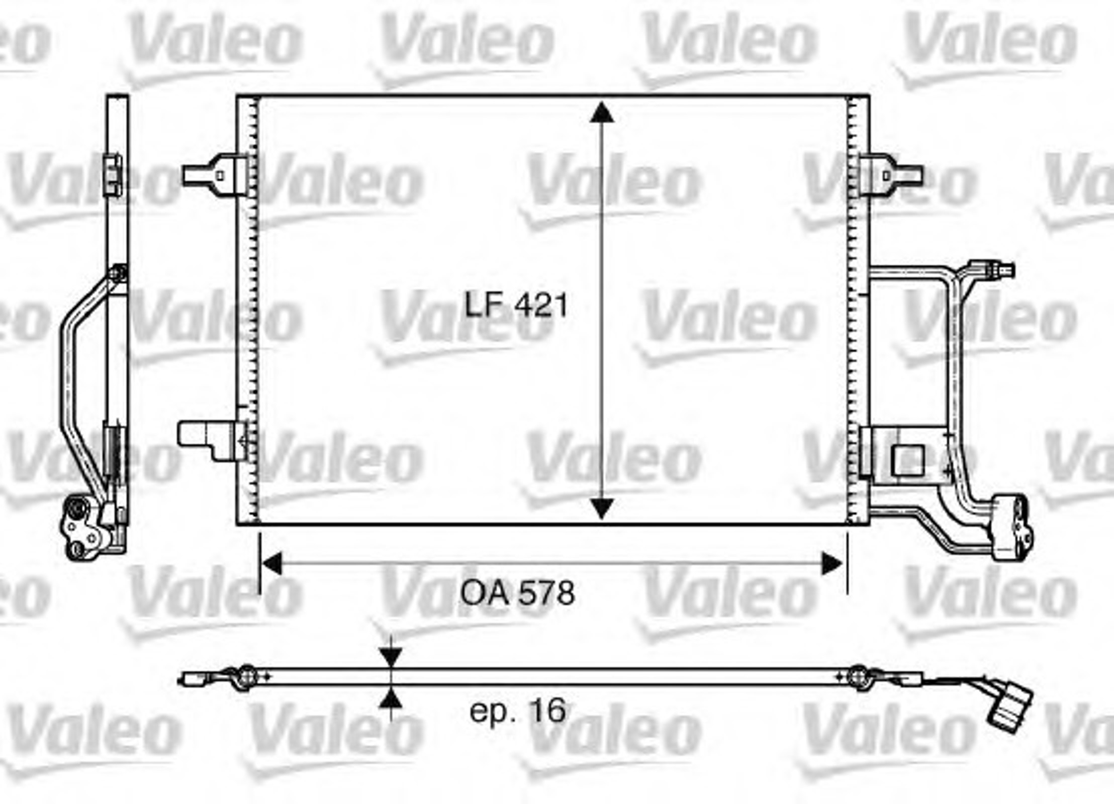 Конденсатор кондиционера VALEO 817997