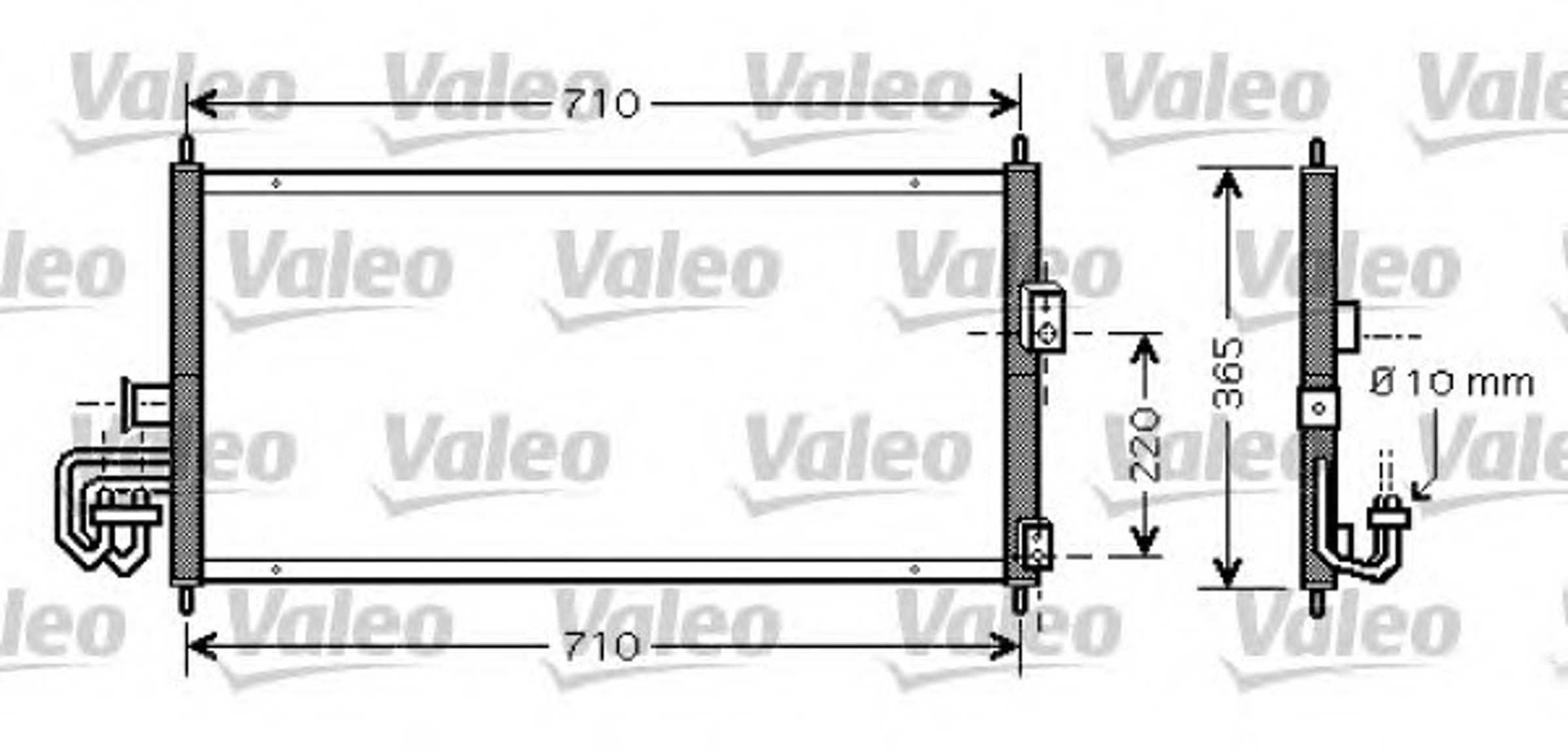 Конденсатор кондиционера VALEO 818026