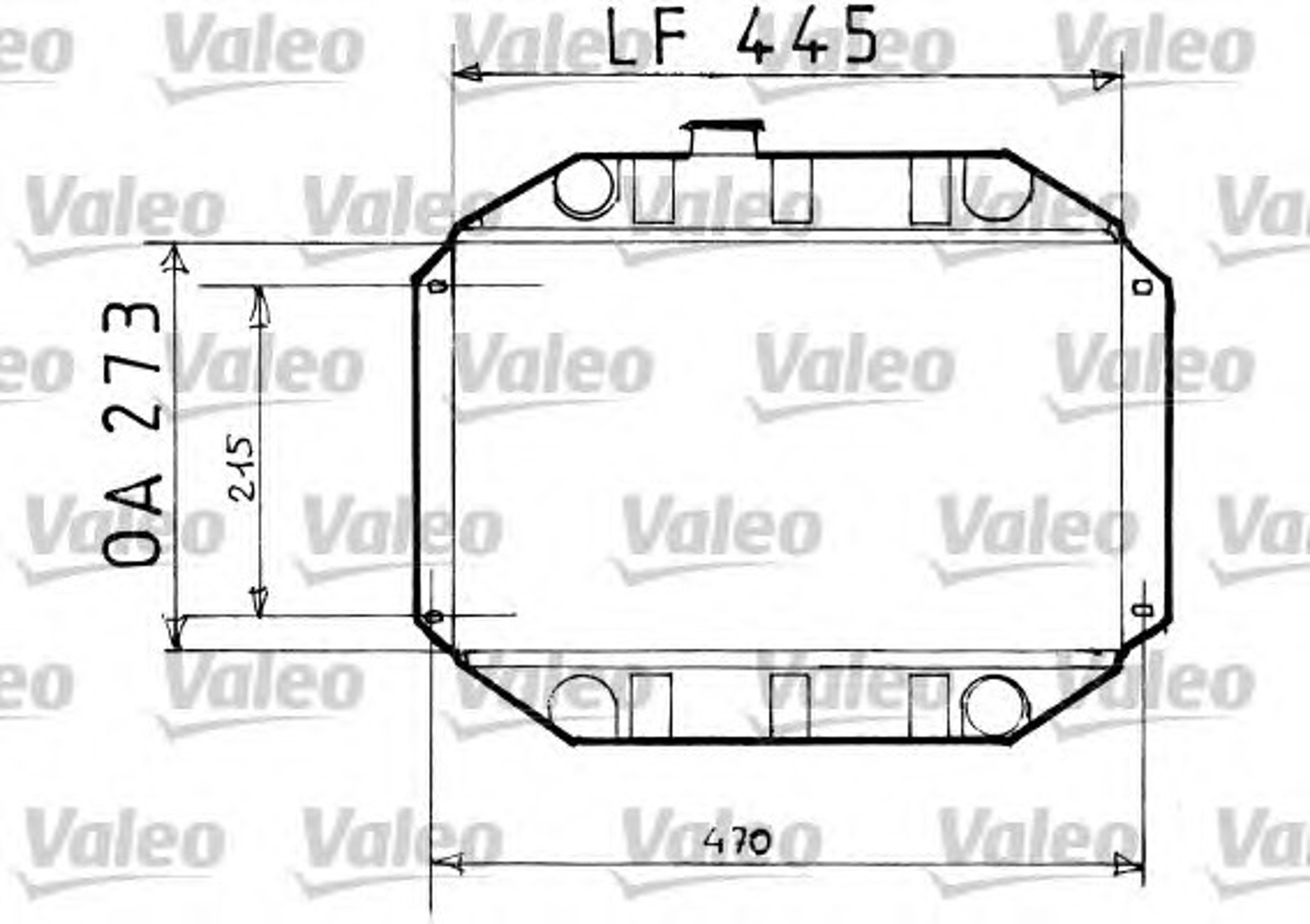Радиатор системы охлаждения VALEO 819151