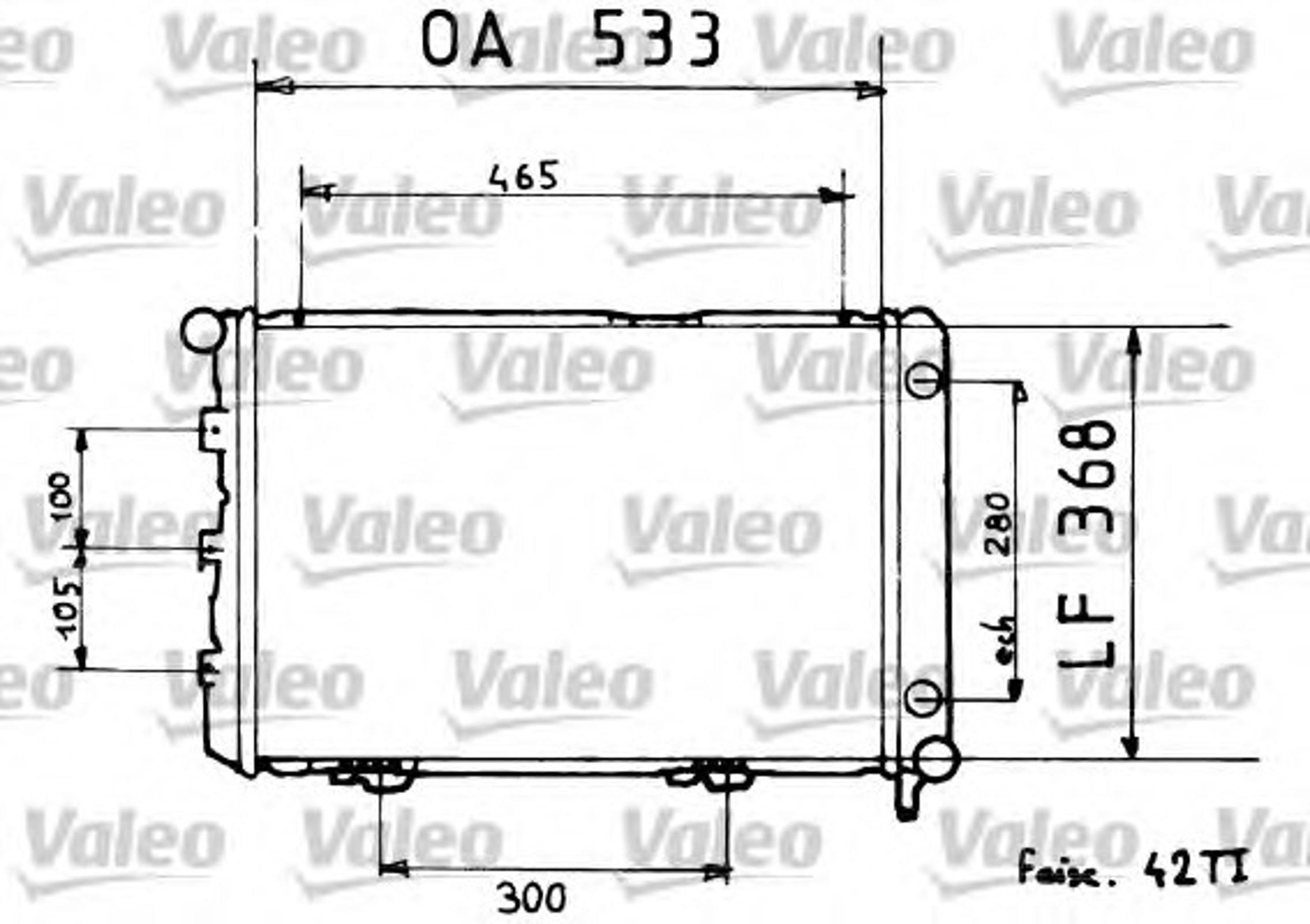 Радиатор системы охлаждения VALEO 819376
