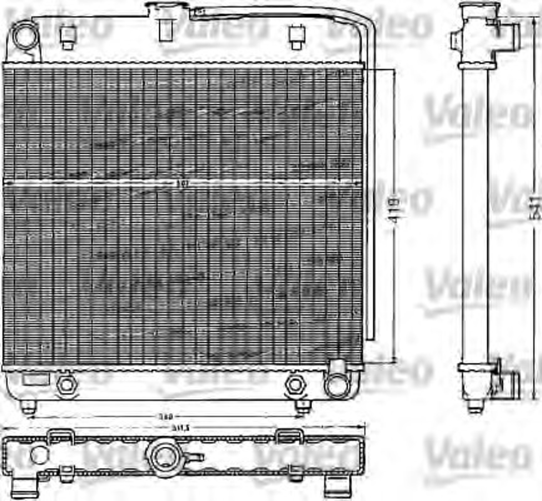 Радиатор системы охлаждения VALEO 883778