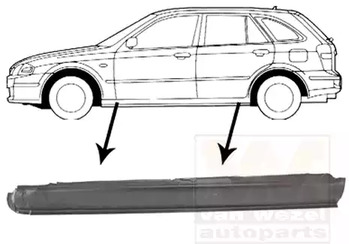 Порог кузова VAN WEZEL 2732103