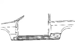 Порог кузова VAN WEZEL 4337102