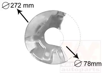 Кожух тормозного диска VAN WEZEL 5823371