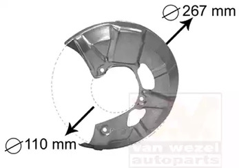 Кожух тормозного диска VAN WEZEL 5830371
