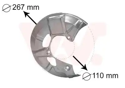 Кожух тормозного диска VAN WEZEL 5830372