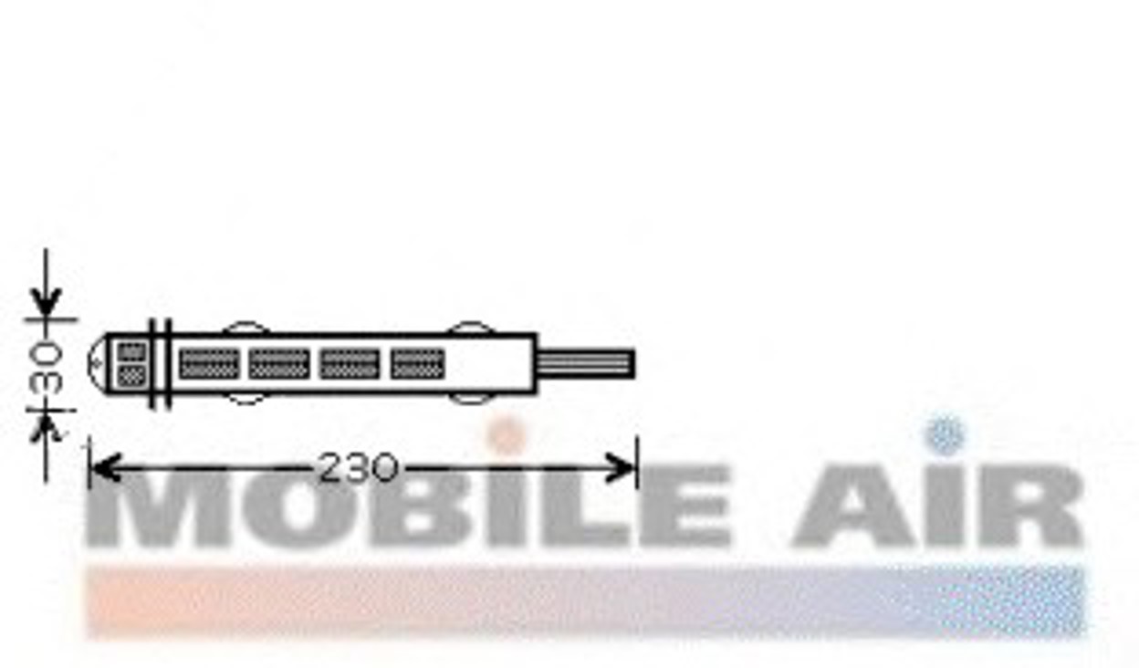 Осушитель кондиционер VAN WEZEL 1700D315