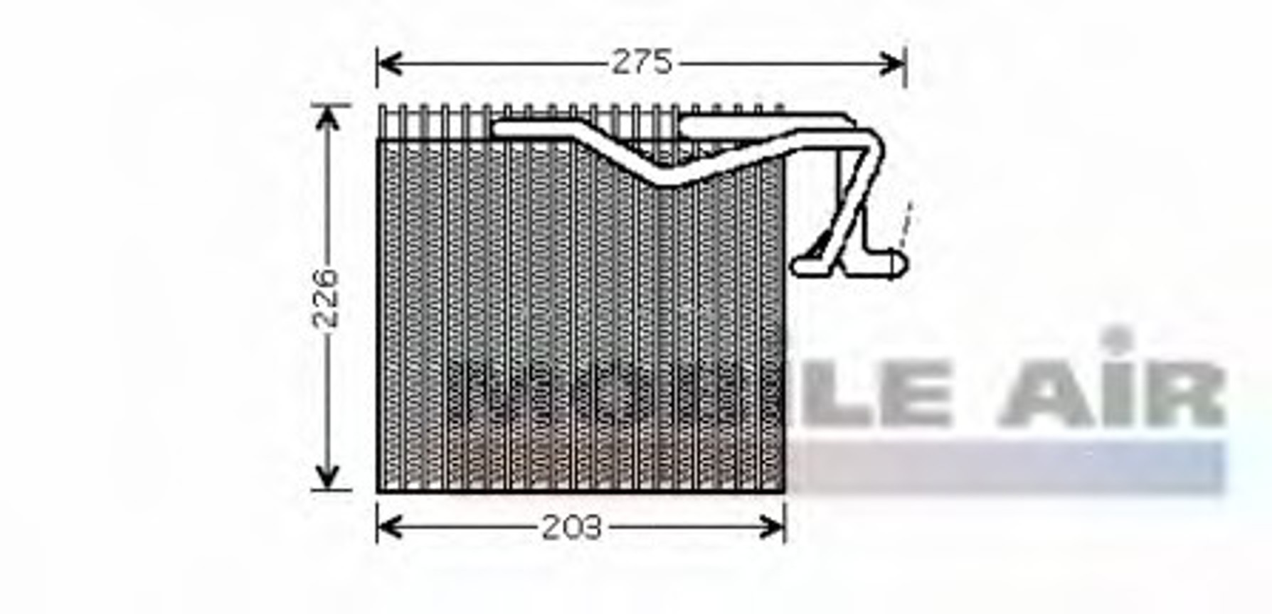 Испаритель кондиционер VAN WEZEL 4000V287