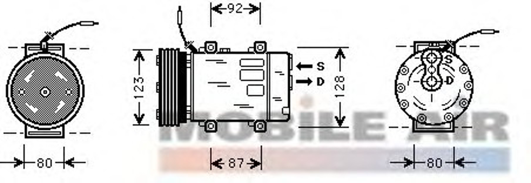 Компрессор кондиционера VAN WEZEL 4300K243