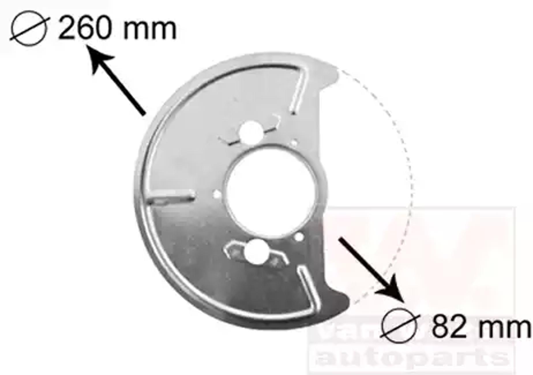Кожух тормозного диска VAN WEZEL 5870371