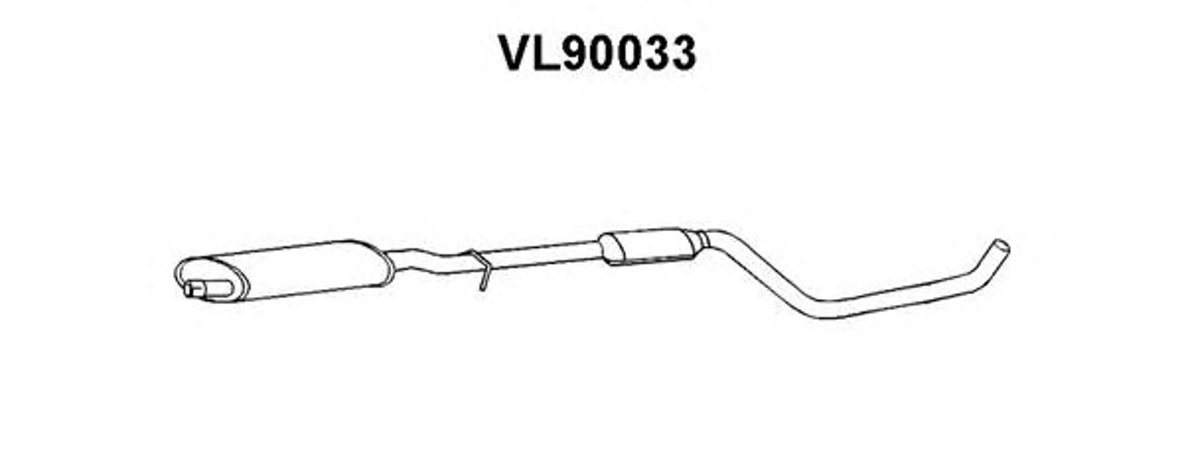 Предглушитель выхлопных газов VENEPORTE VL90033