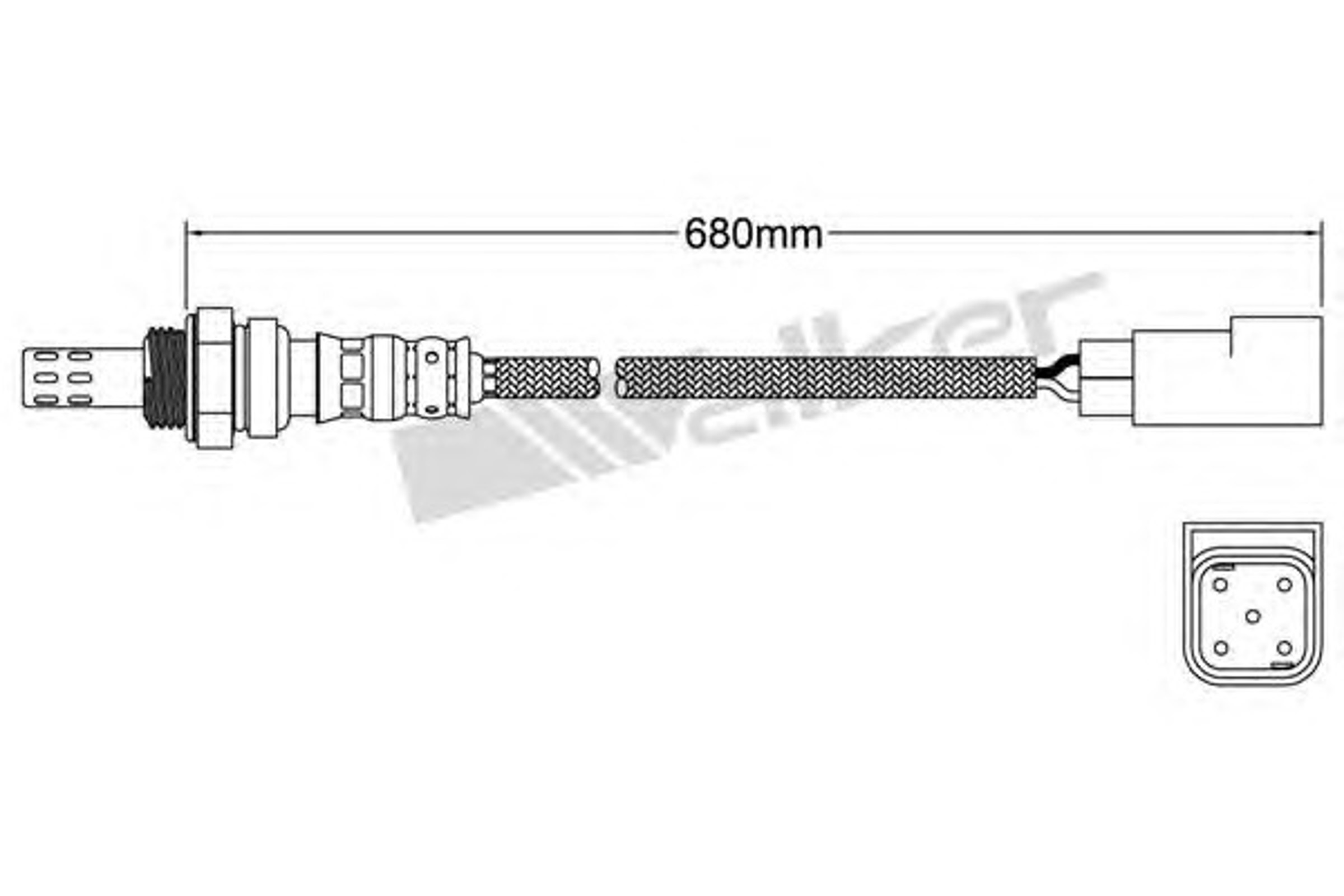 Лямбда-зонд WALKER PRODUCTS 250-24016