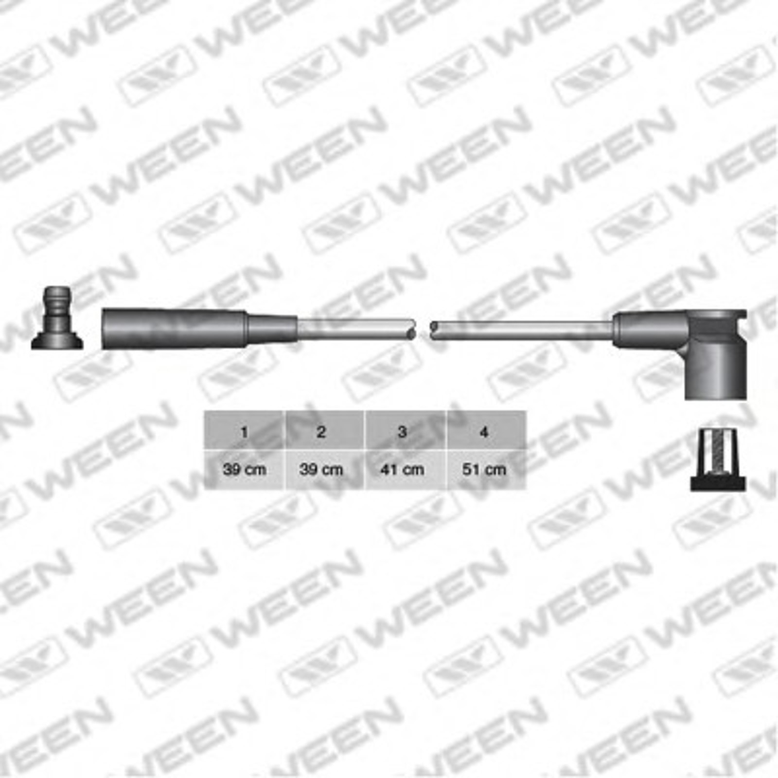 Комплект проводов зажигания WEEN 110-4233