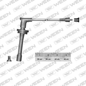 Комплект проводов зажигания WEEN 110-4063