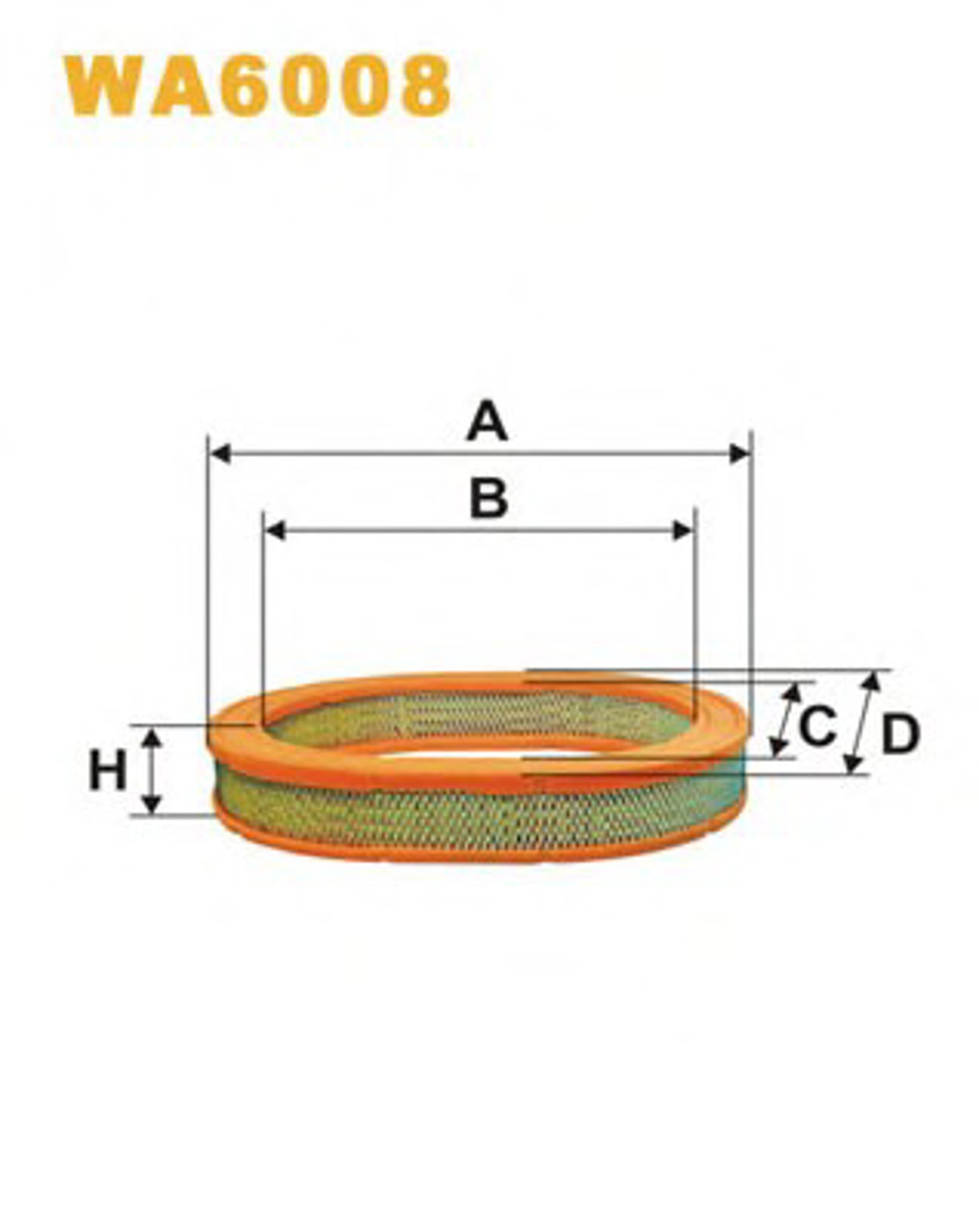 Фильтр воздушный WIX WA6008