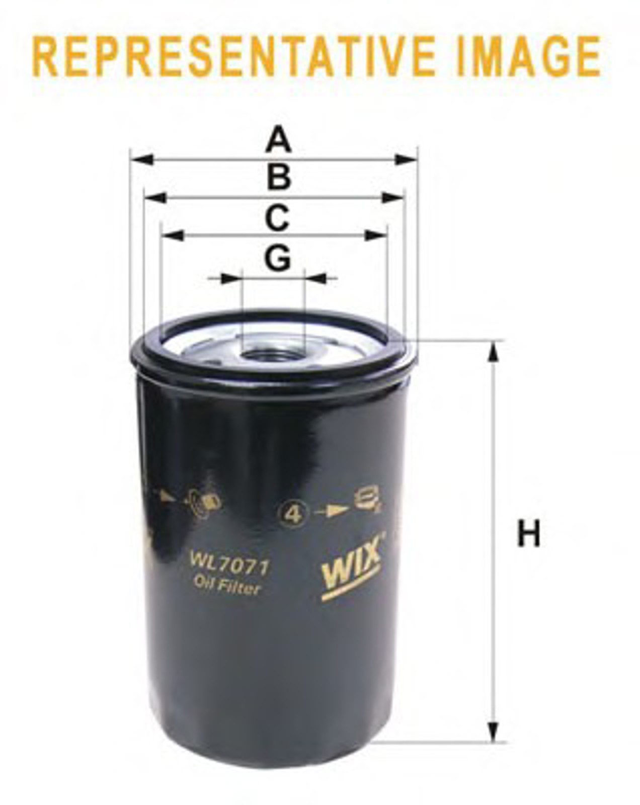 Фильтр масляный WIX WL7064