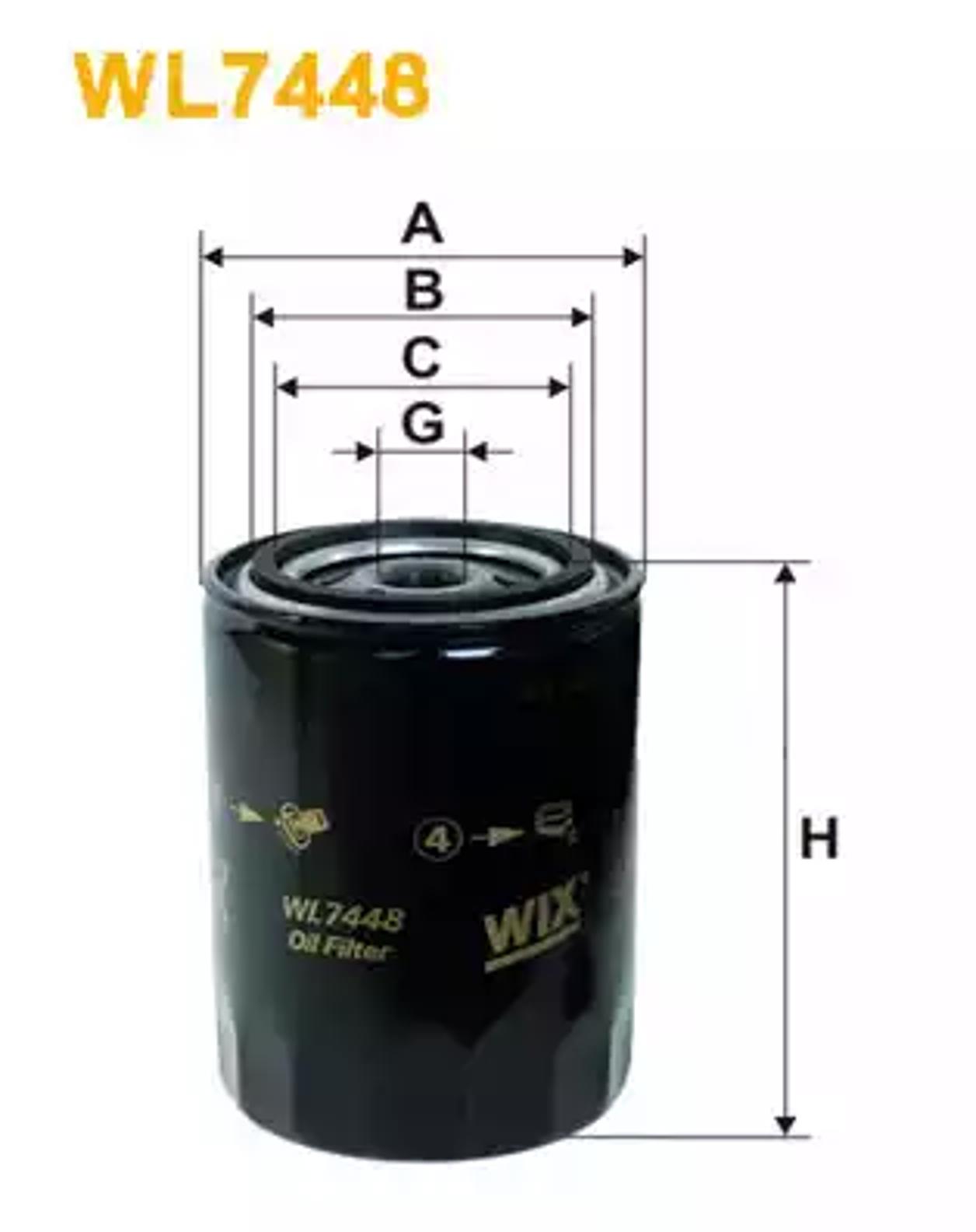 Фильтр масляный WIX WL7448