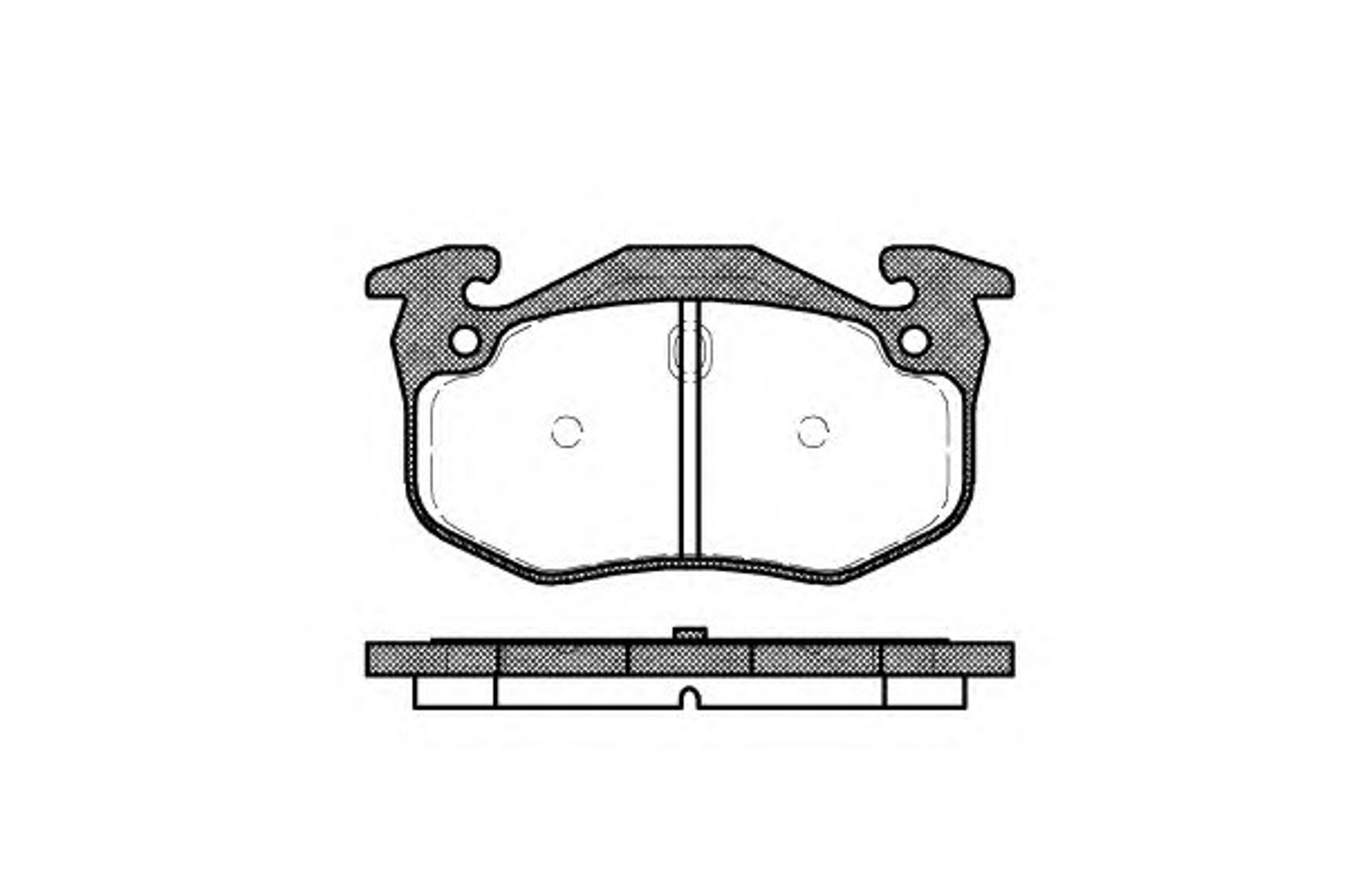 Колодки тормозные дисковые WOKING P0443.06