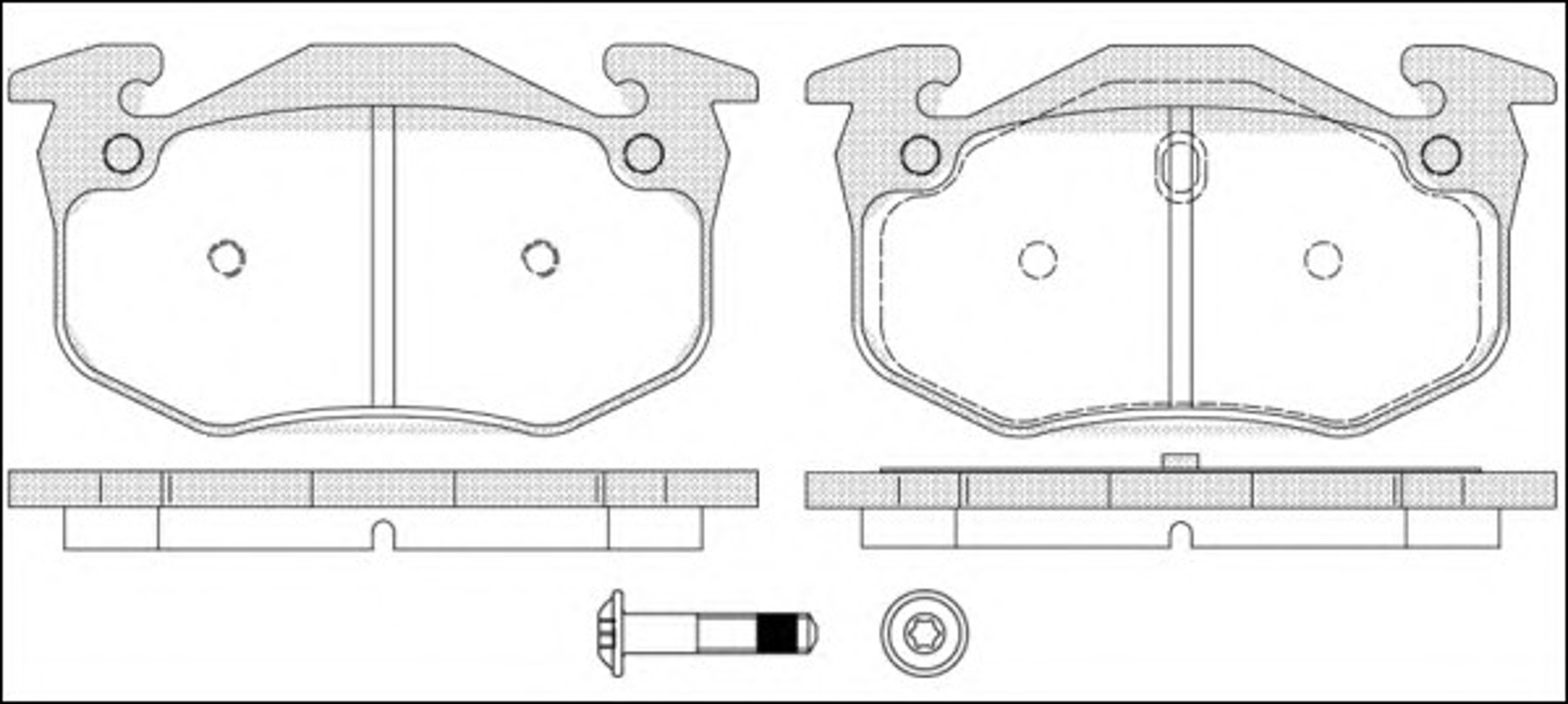 Колодки тормозные дисковые WOKING P0443.70