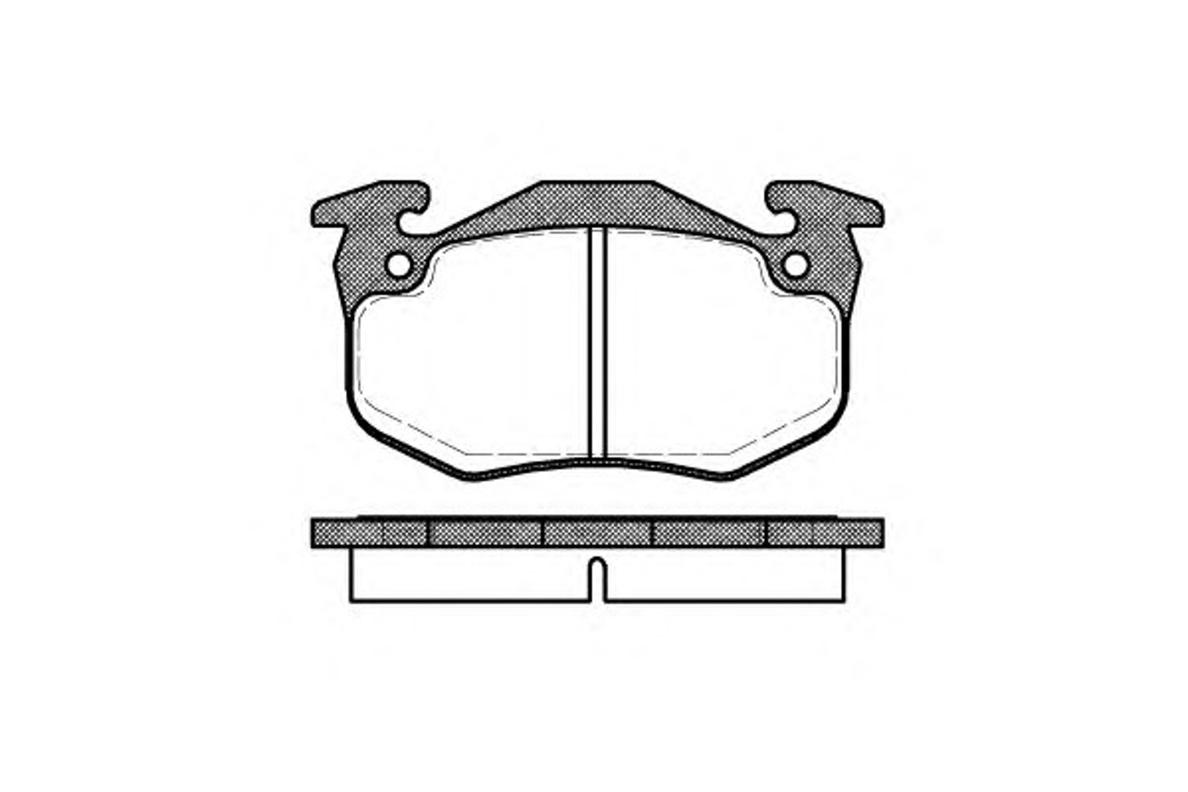 Колодки тормозные дисковые WOKING P0443.80