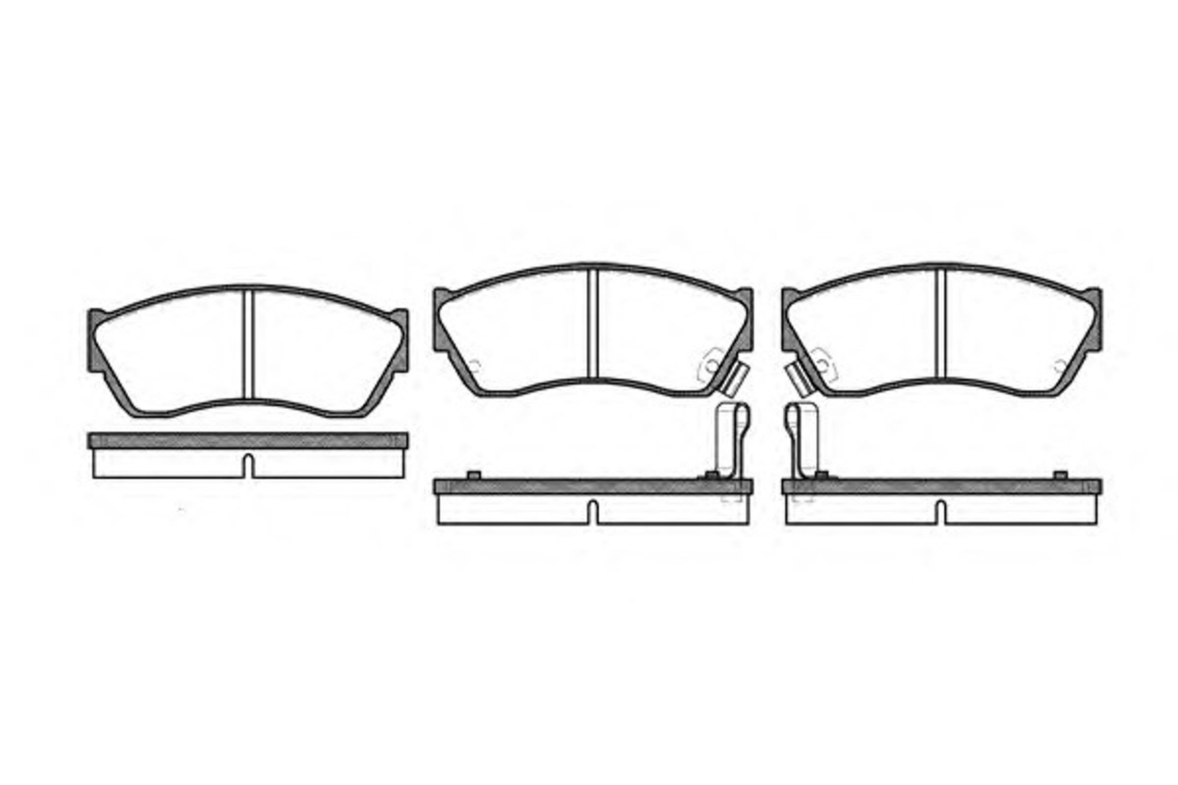 Колодки тормозные дисковые WOKING P0473.22