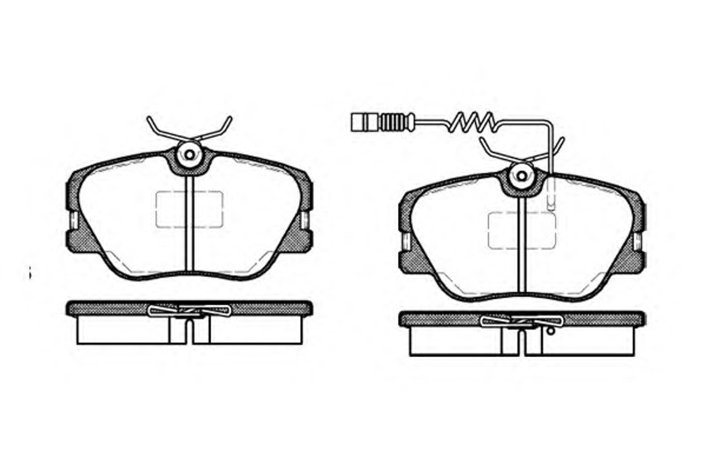 Колодки тормозные дисковые WOKING P0893.02