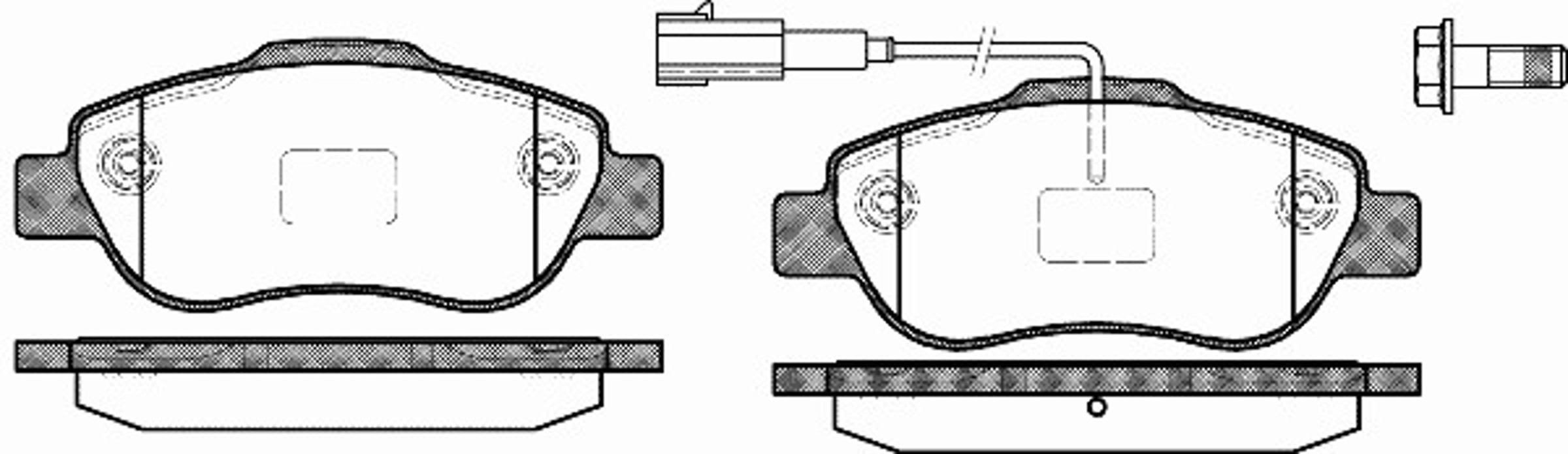 Колодки тормозные дисковые WOKING P10003.11