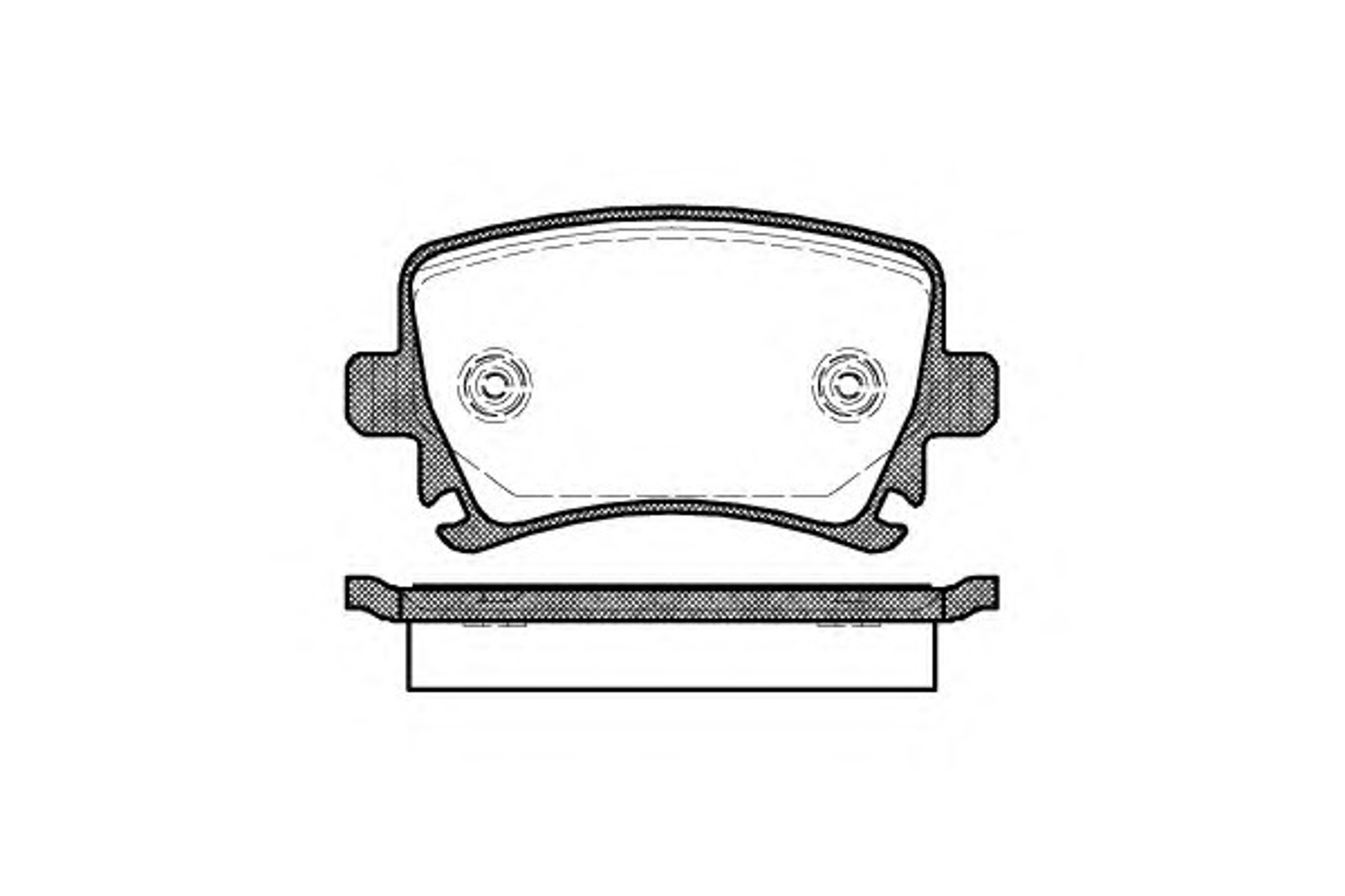 Комплект тормозных колодок дисковый тормоз WOKING P11313.00