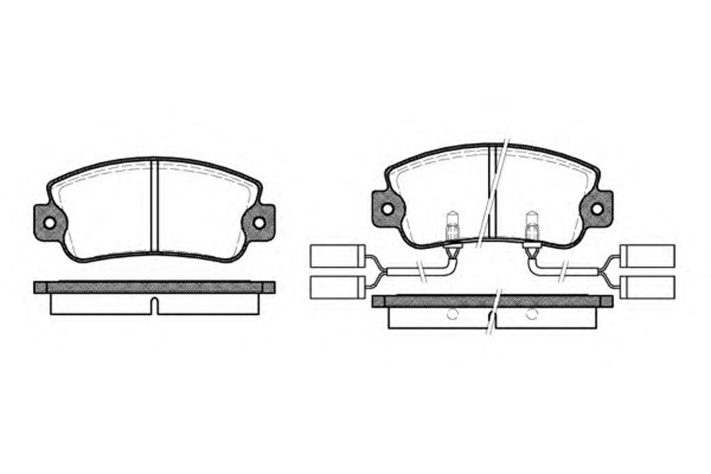 Колодки тормозные дисковые WOKING P1253.22