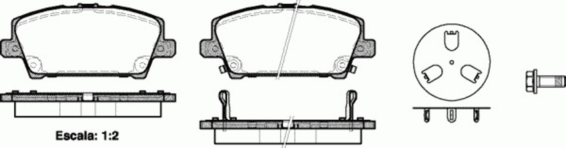 Колодки тормозные дисковые WOKING P13053.02
