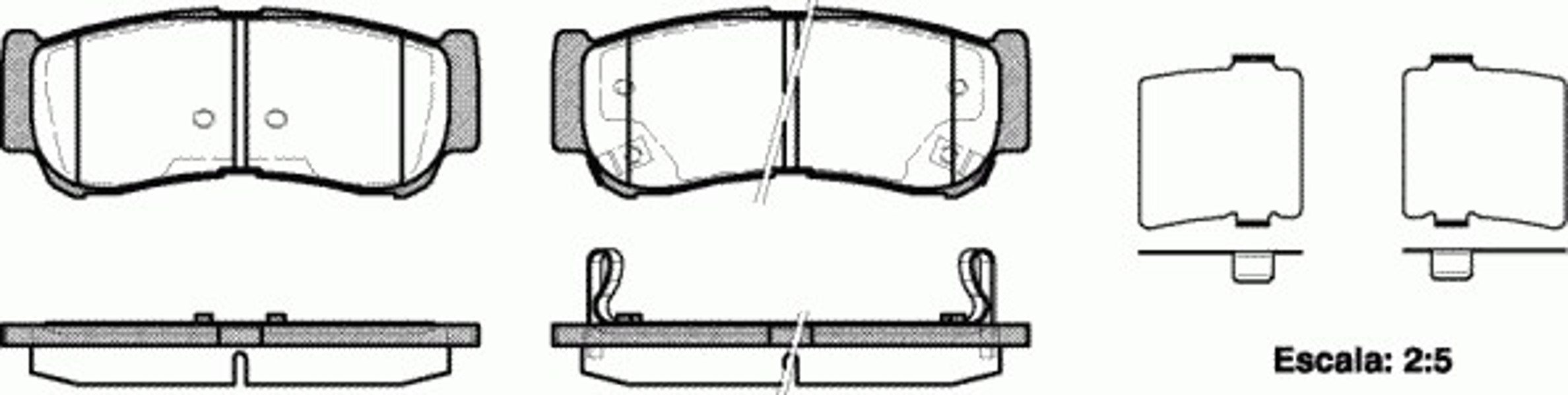 Колодки тормозные дисковые WOKING P13393.02