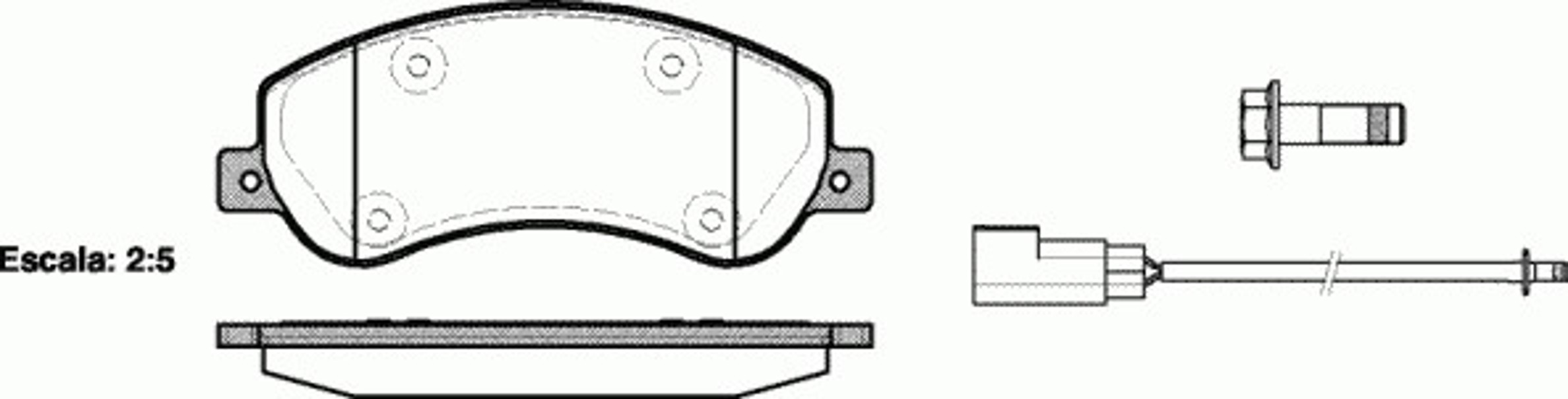 Колодки тормозные дисковые WOKING P13503.02
