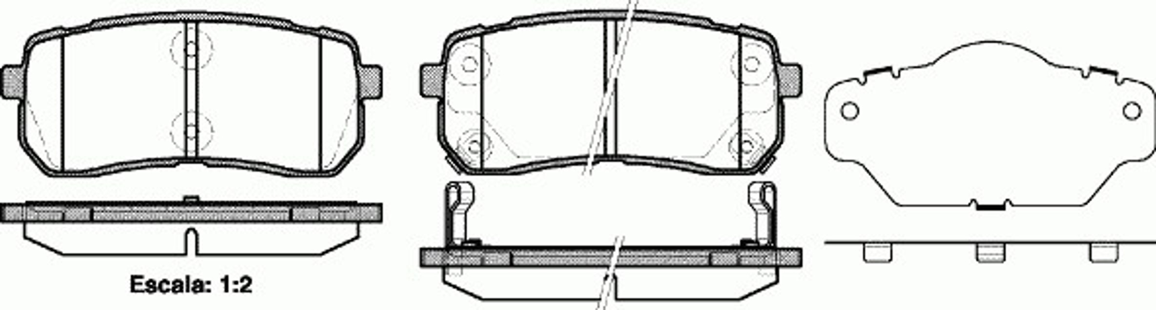 Колодки тормозные дисковые WOKING P13883.02