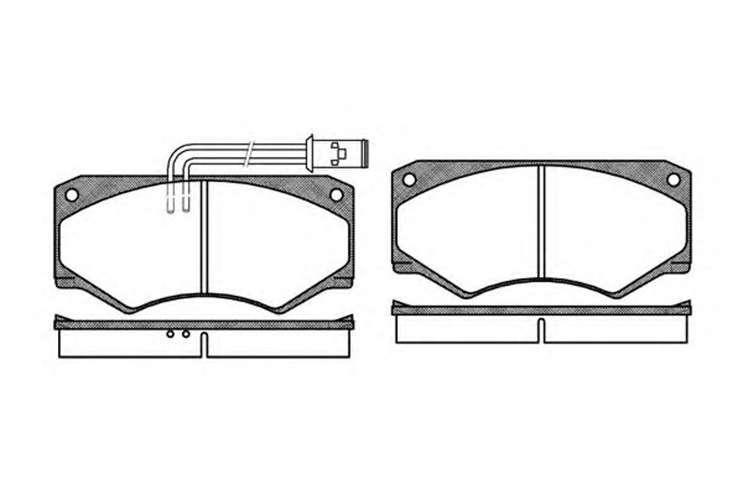Комплект тормозных колодок дисковый тормоз WOKING P1473.22