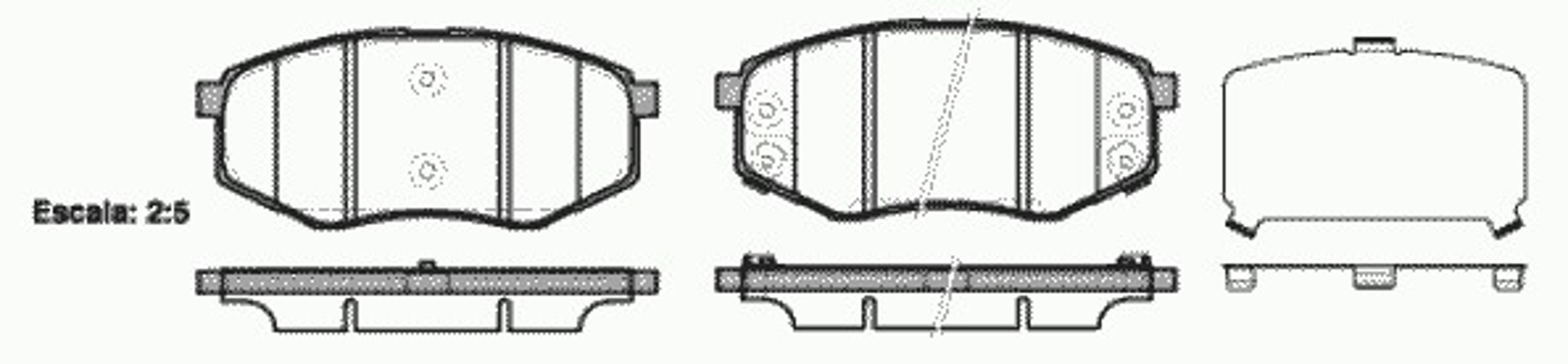 Комплект тормозных колодок дисковый тормоз WOKING P15263.02