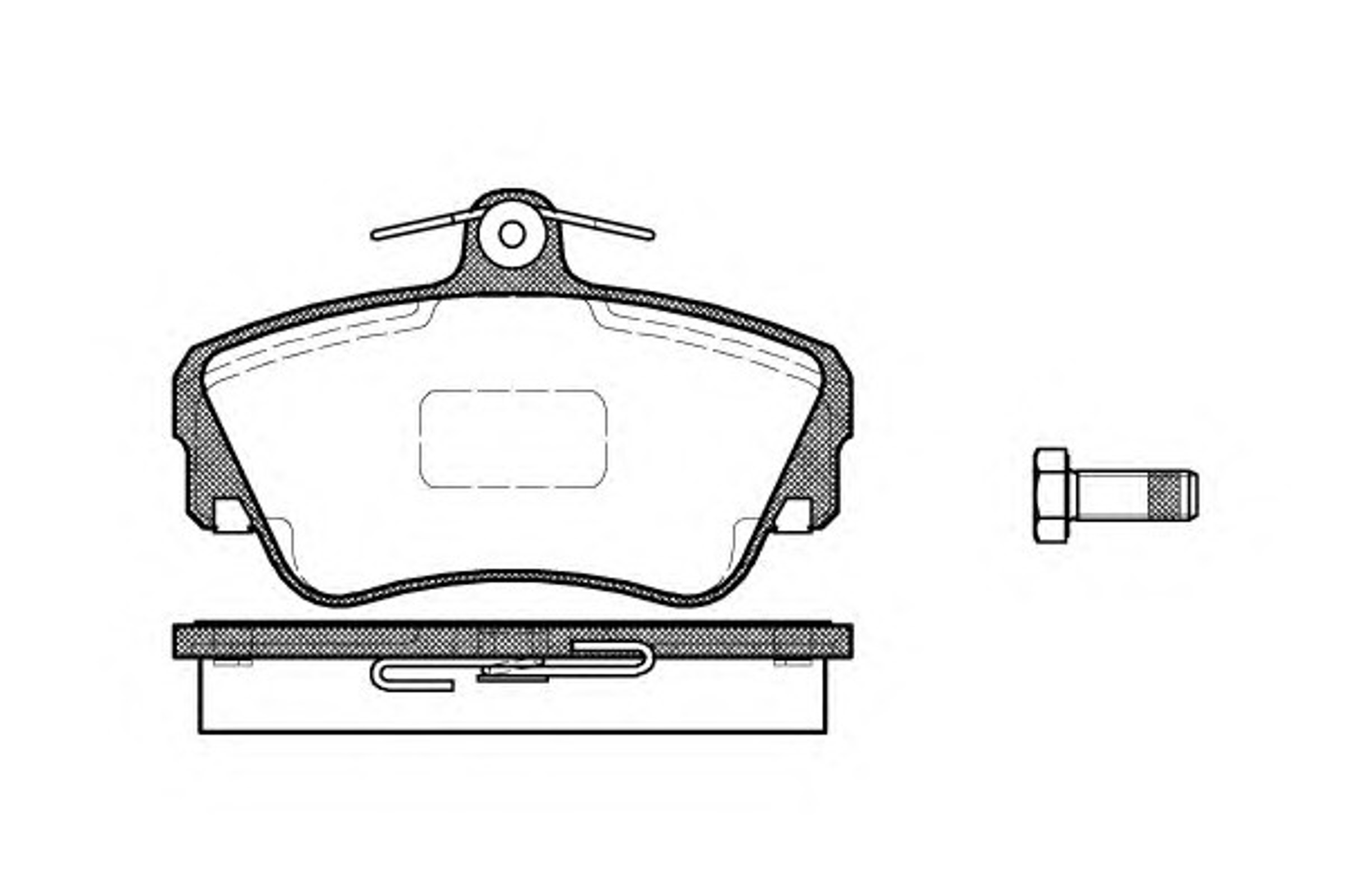 Колодки тормозные дисковые WOKING P2093.10