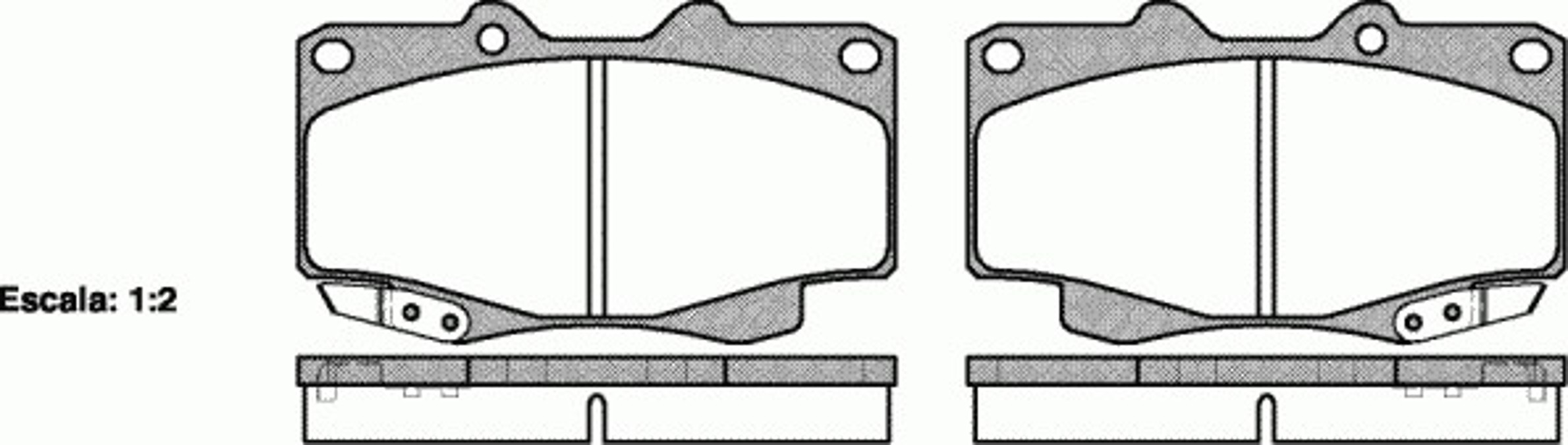 Комплект тормозных колодок дисковый тормоз WOKING P2153.22